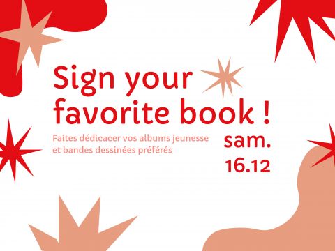 Sign your favorite book ! 